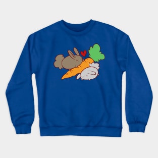 Hungry Bunnies and Carrot Crewneck Sweatshirt